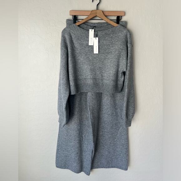Mable Molly cozy sweater lounge set grey large NEW - Picture 14 of 15